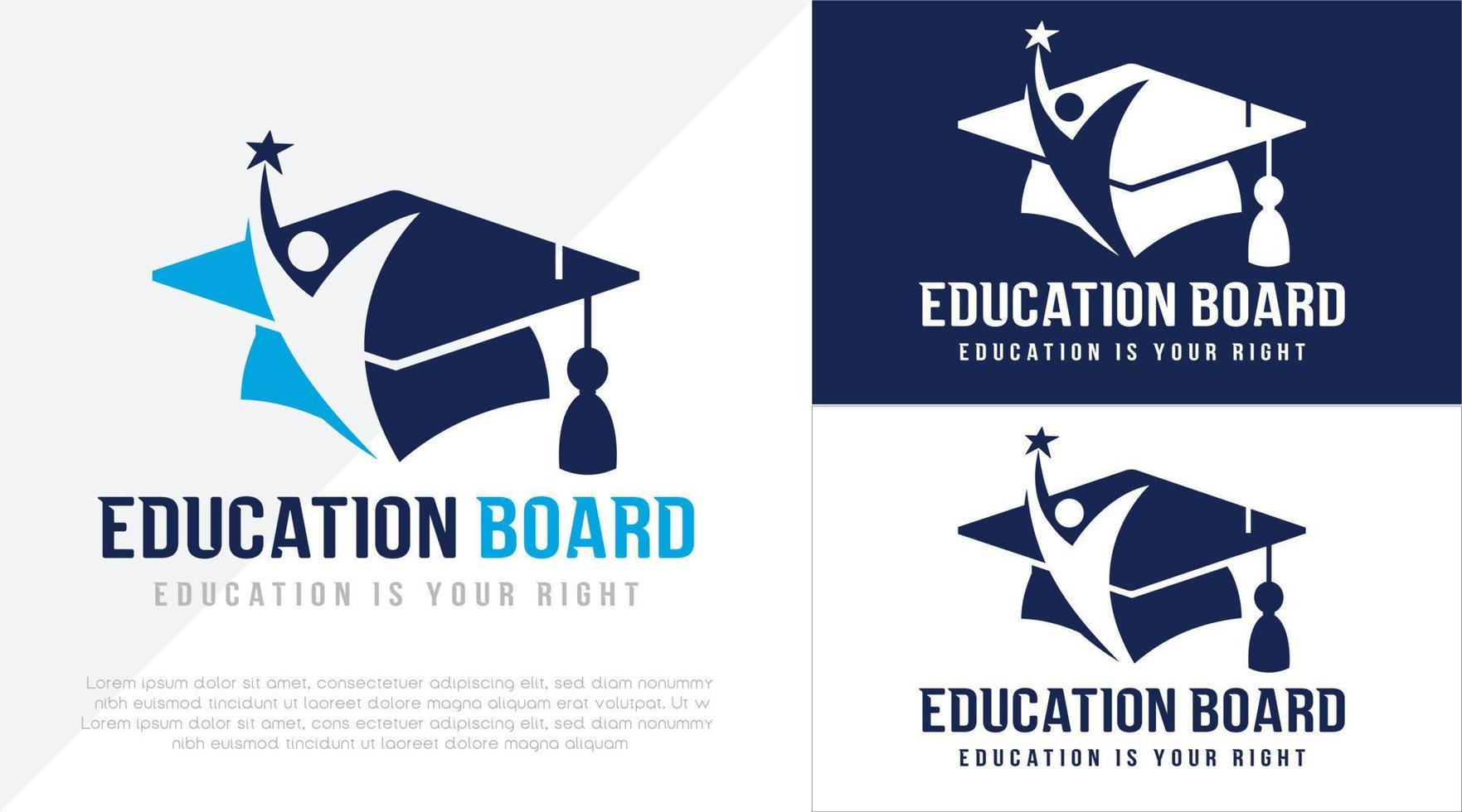 graduação ou Educação logotipo vetor