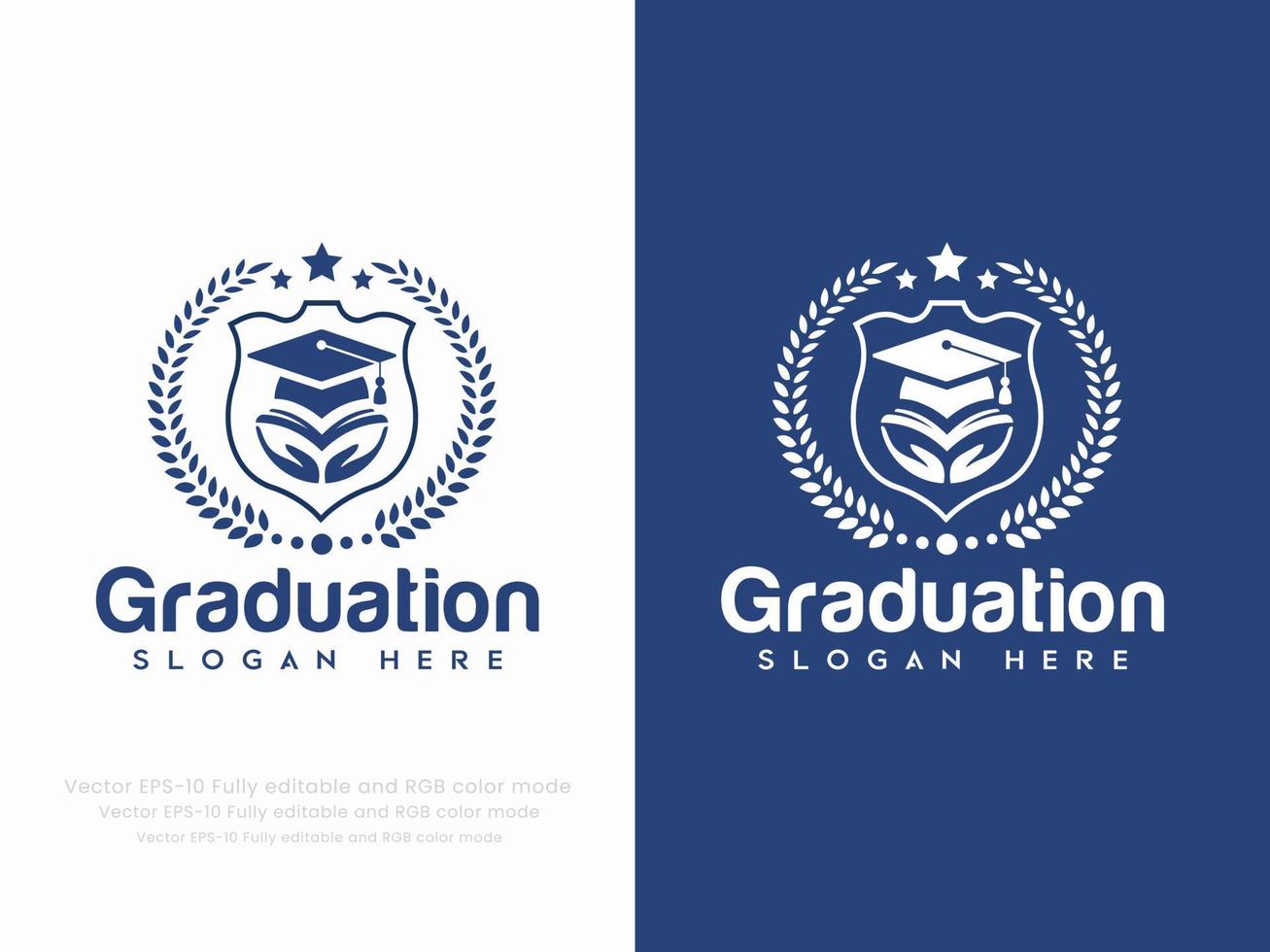 graduação ou Educação logotipo vetor