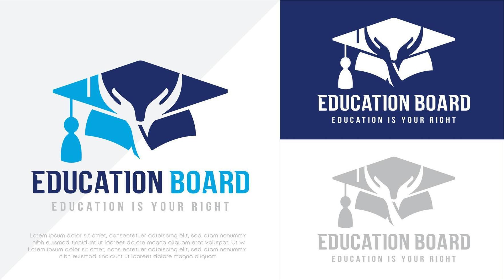 graduação ou Educação logotipo vetor