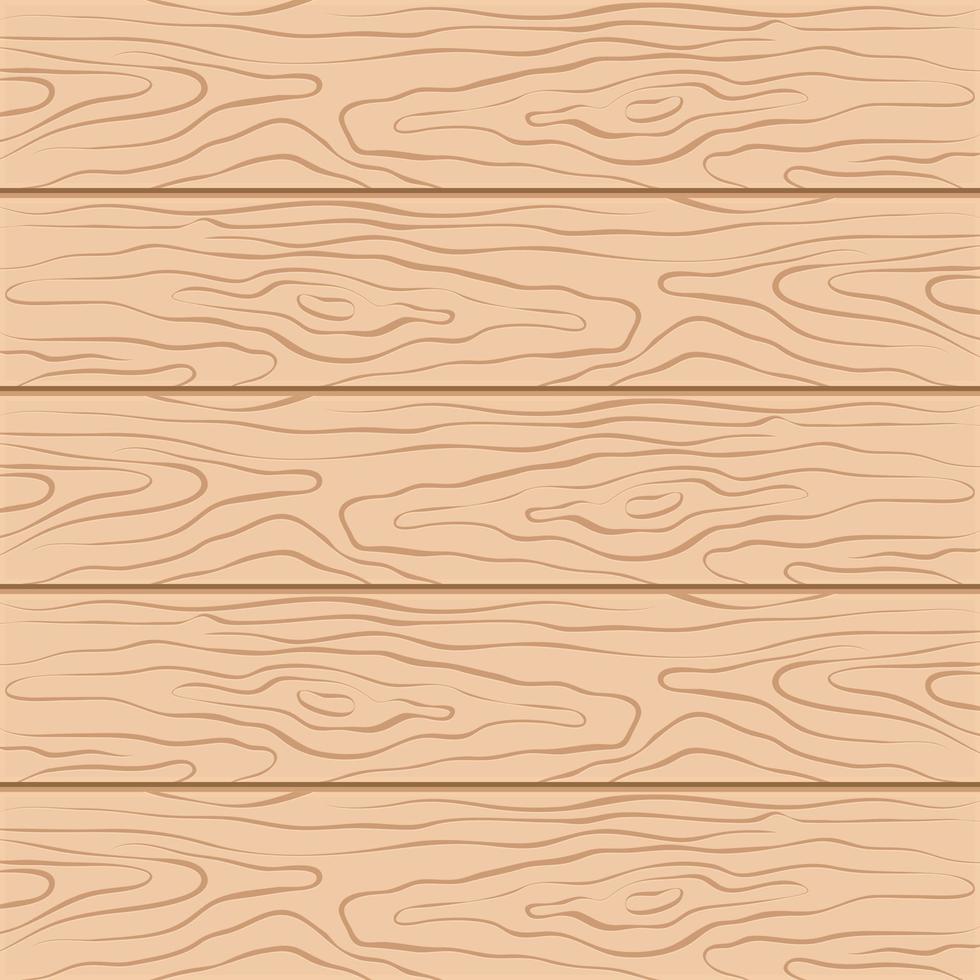 fundo de textura de madeira. cinco tábuas de madeira em design plano. ilustração vetorial vetor