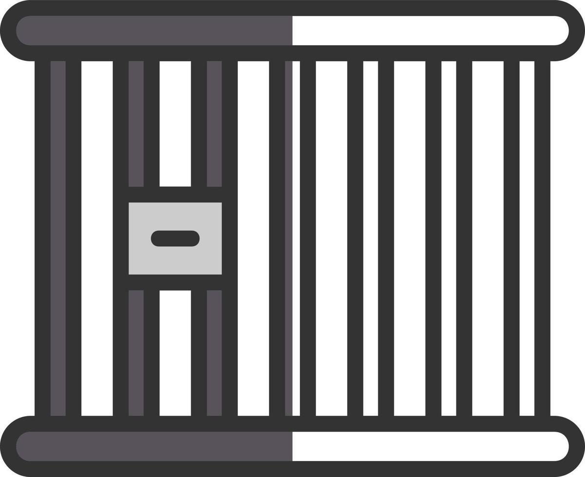 design de ícone de vetor de cela de prisão