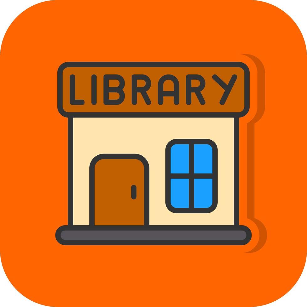design de ícone de vetor de biblioteca