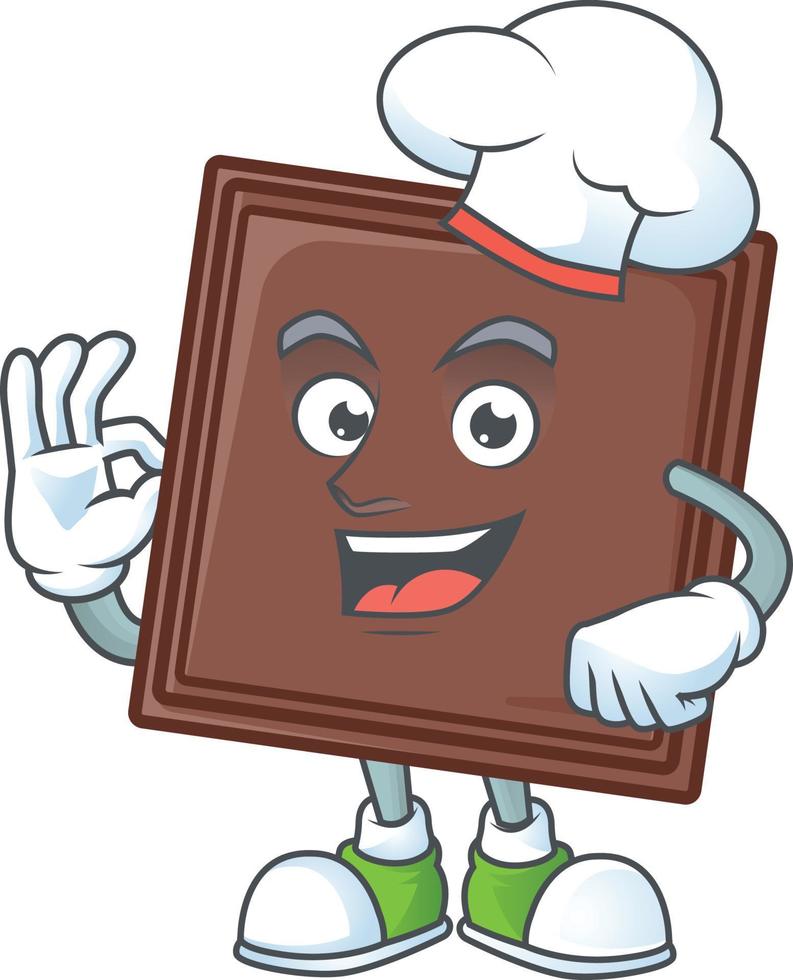 1 mordida chocolate Barra desenho animado personagem estilo vetor
