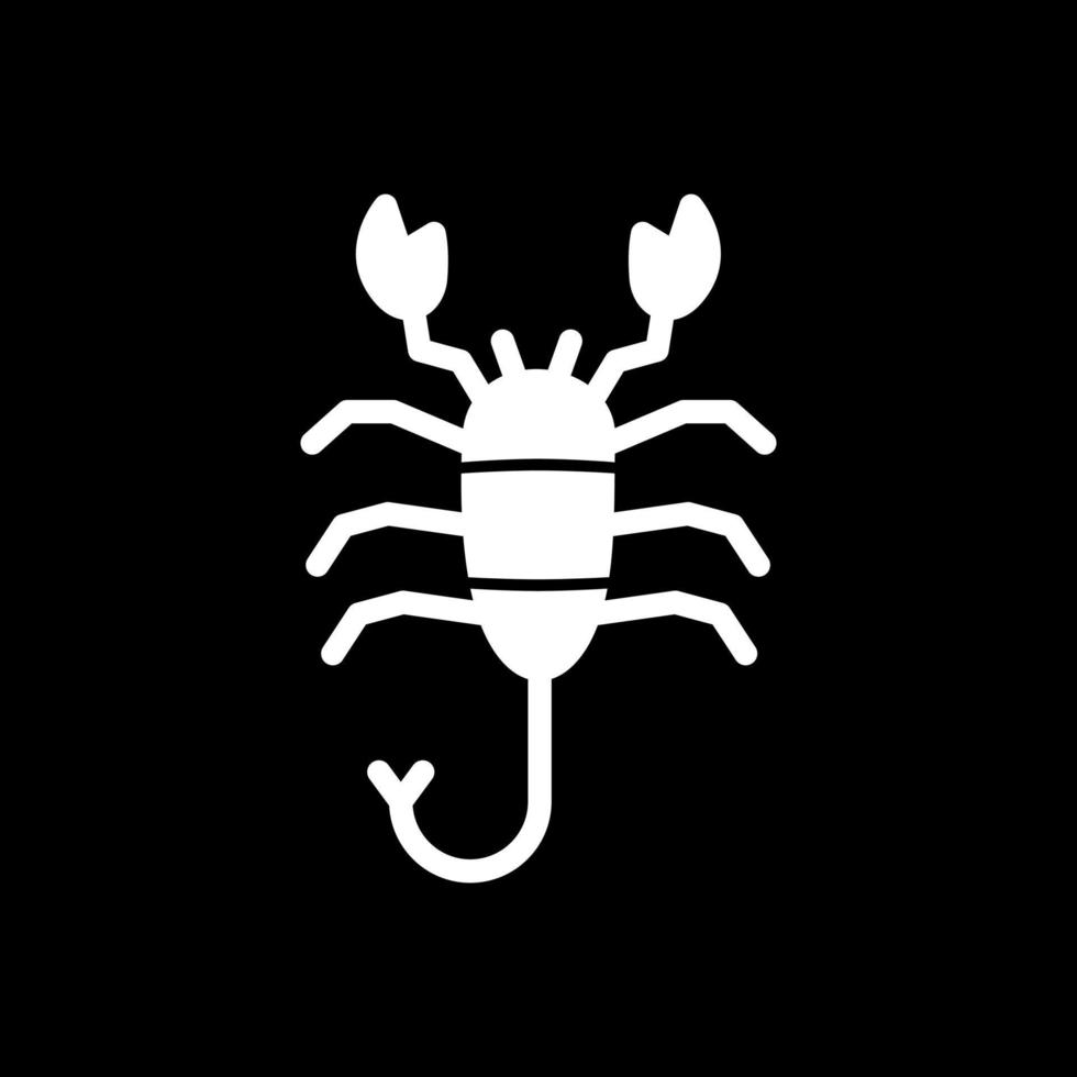 design de ícone de vetor de escorpião