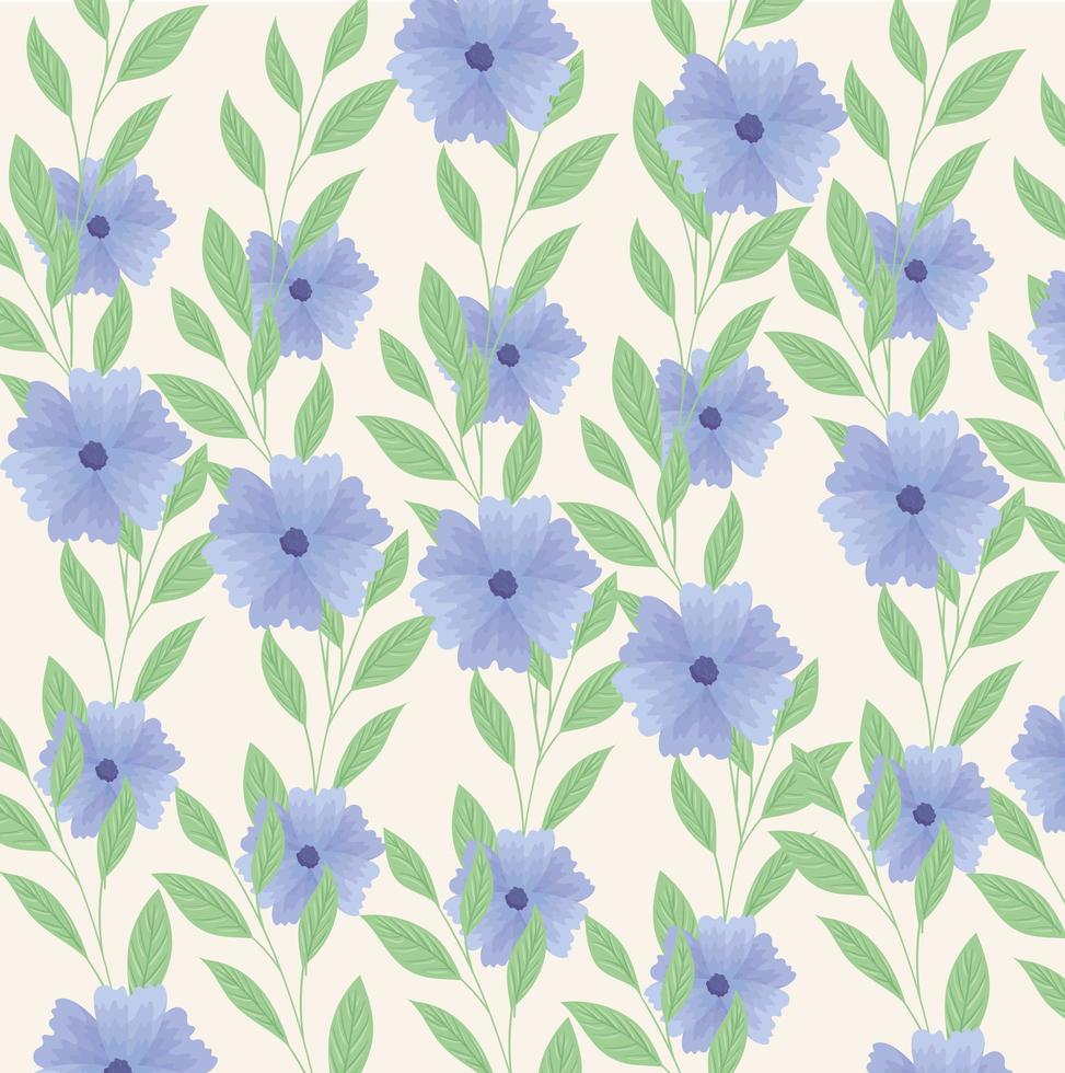 fundo floral fofo vetor