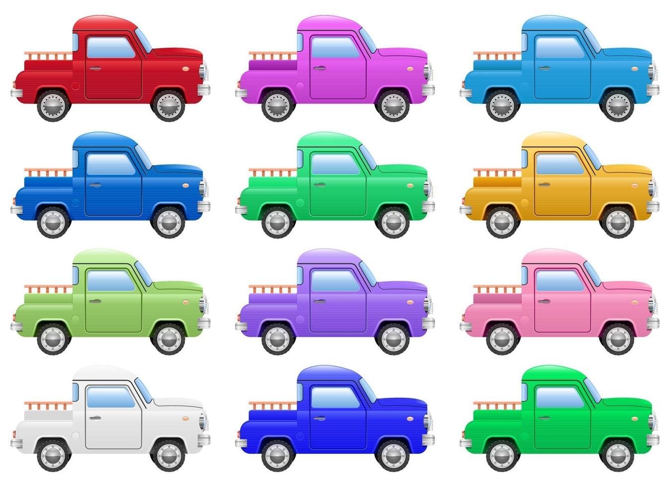 carro retrô pick-up vector design ilustração isolado no fundo branco