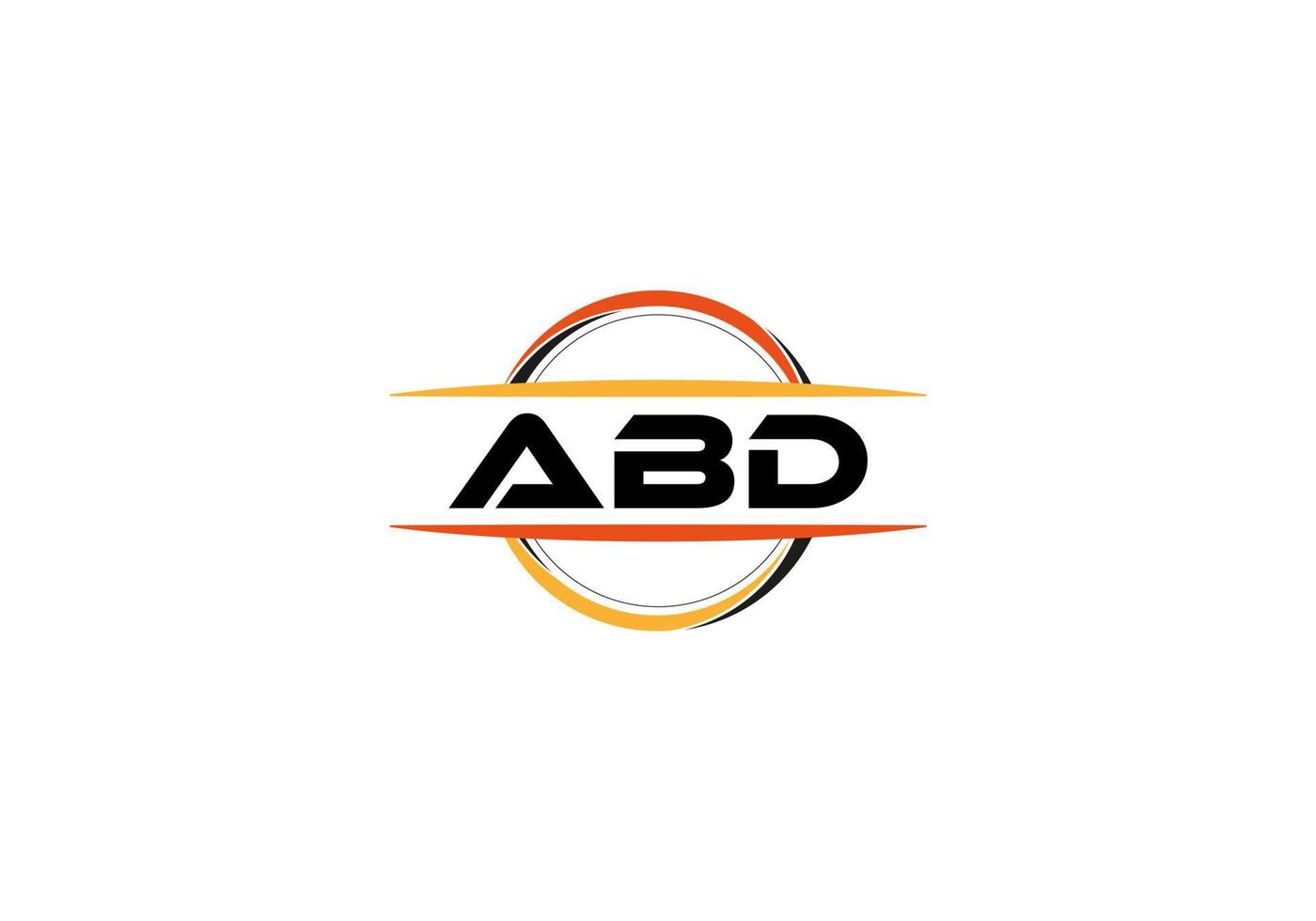 abd carta realeza mandala forma logotipo. abd escova arte logotipo. abd logotipo para uma empresa, negócios, e comercial usar. vetor
