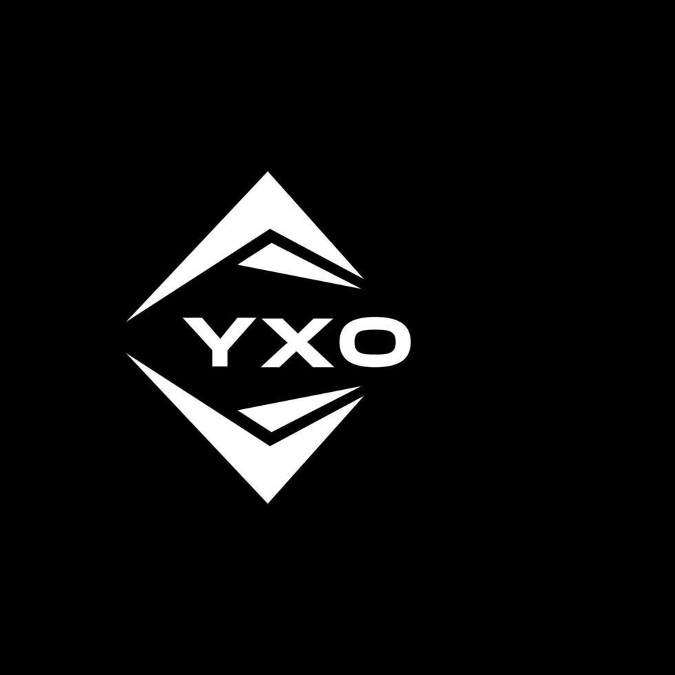 yxo abstrato monograma escudo logotipo Projeto em Preto fundo. yxo criativo iniciais carta logotipo. vetor