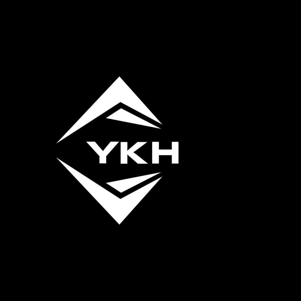 ykh abstrato monograma escudo logotipo Projeto em Preto fundo. ykh criativo iniciais carta logotipo. vetor