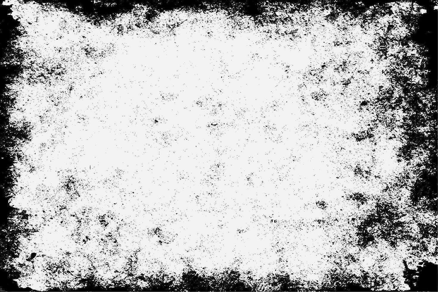 quadrado quadro, Armação com grunge Preto tinta enfeite por aí a arestas, branco fundo dentro vetor eps formato b