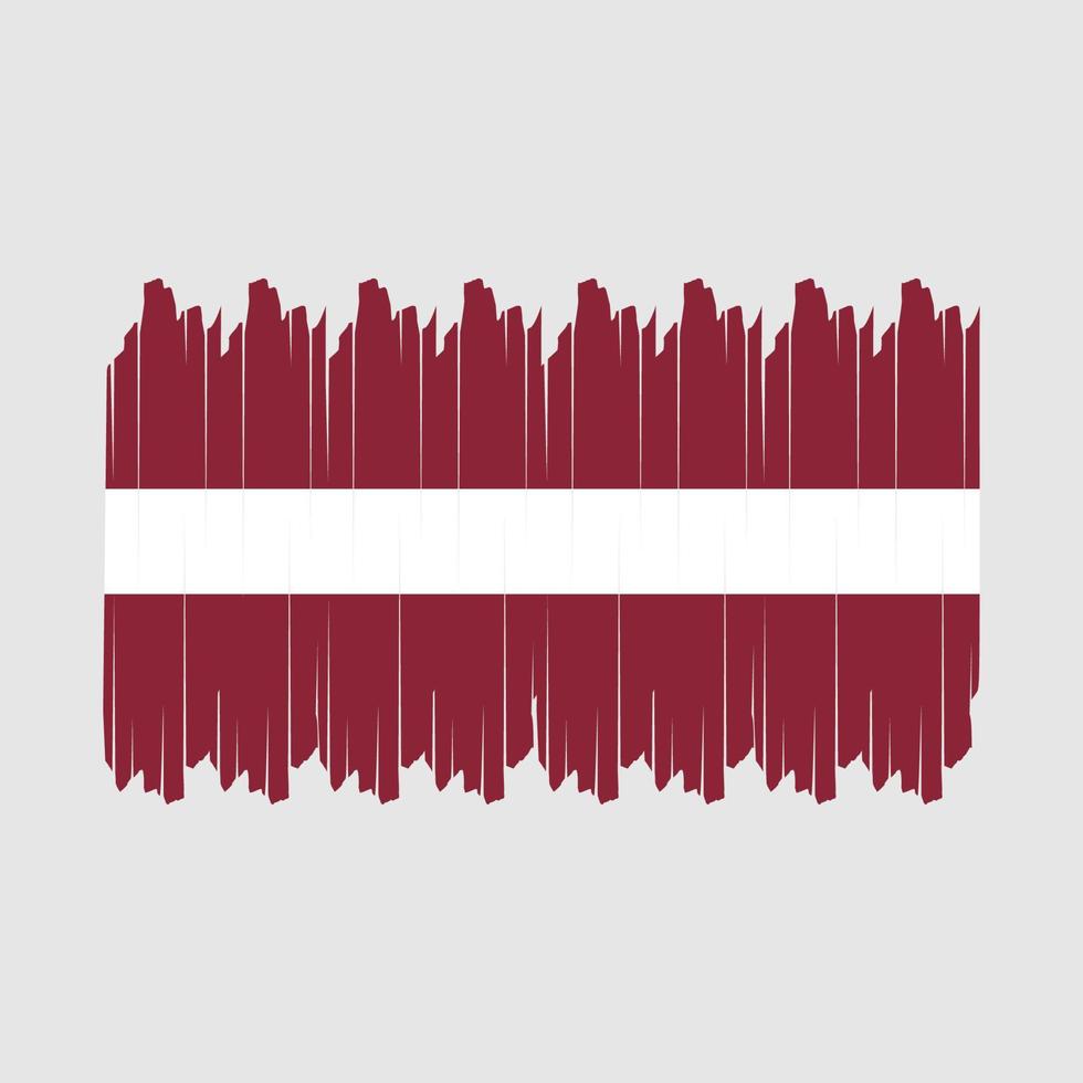 vetor de pincel de bandeira da letônia