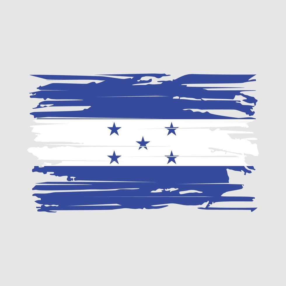 vetor de escova de bandeira de honduras