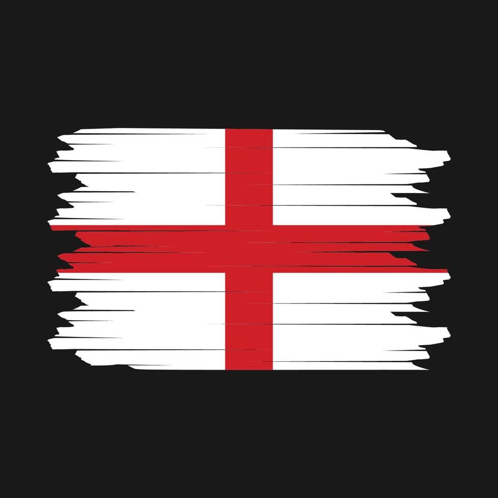 vetor de escova de bandeira da inglaterra