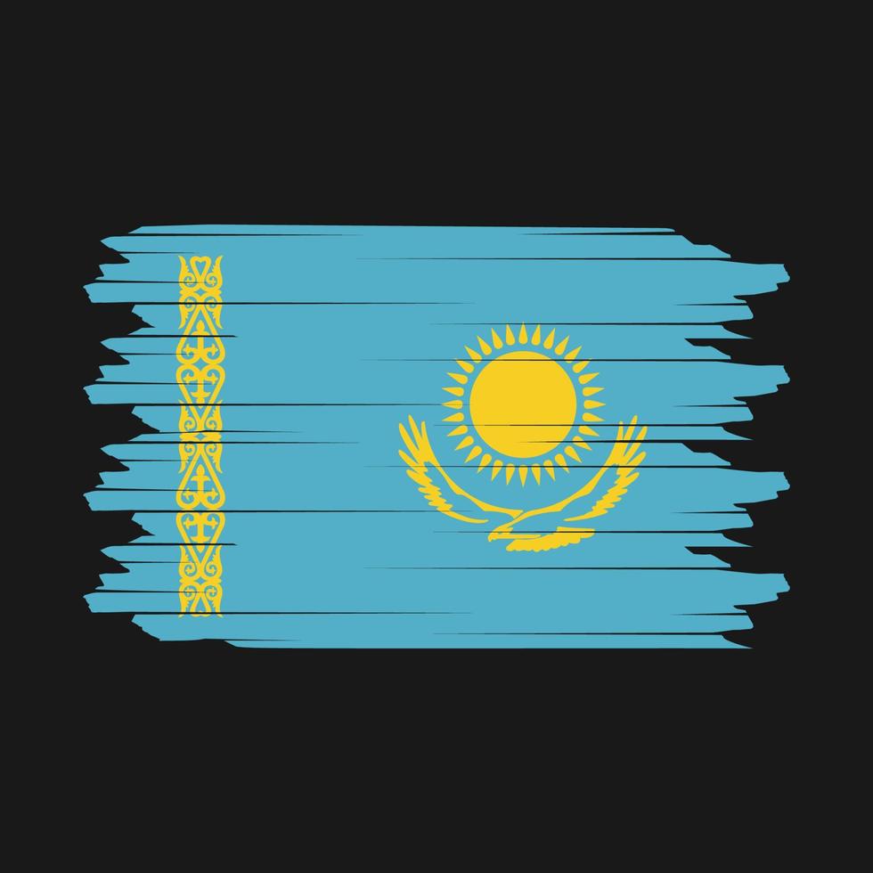 vetor de escova de bandeira do Cazaquistão