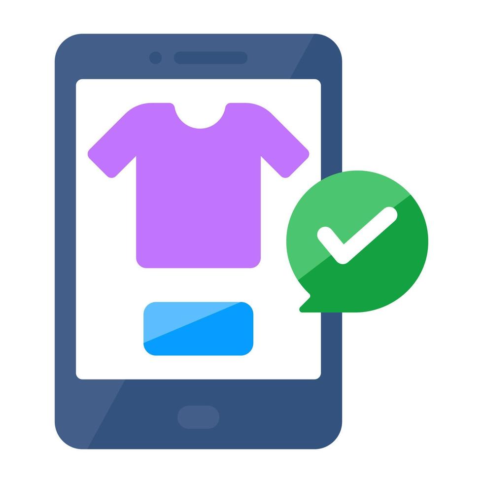 moderno Projeto ícone do Comprar camisa conectados vetor