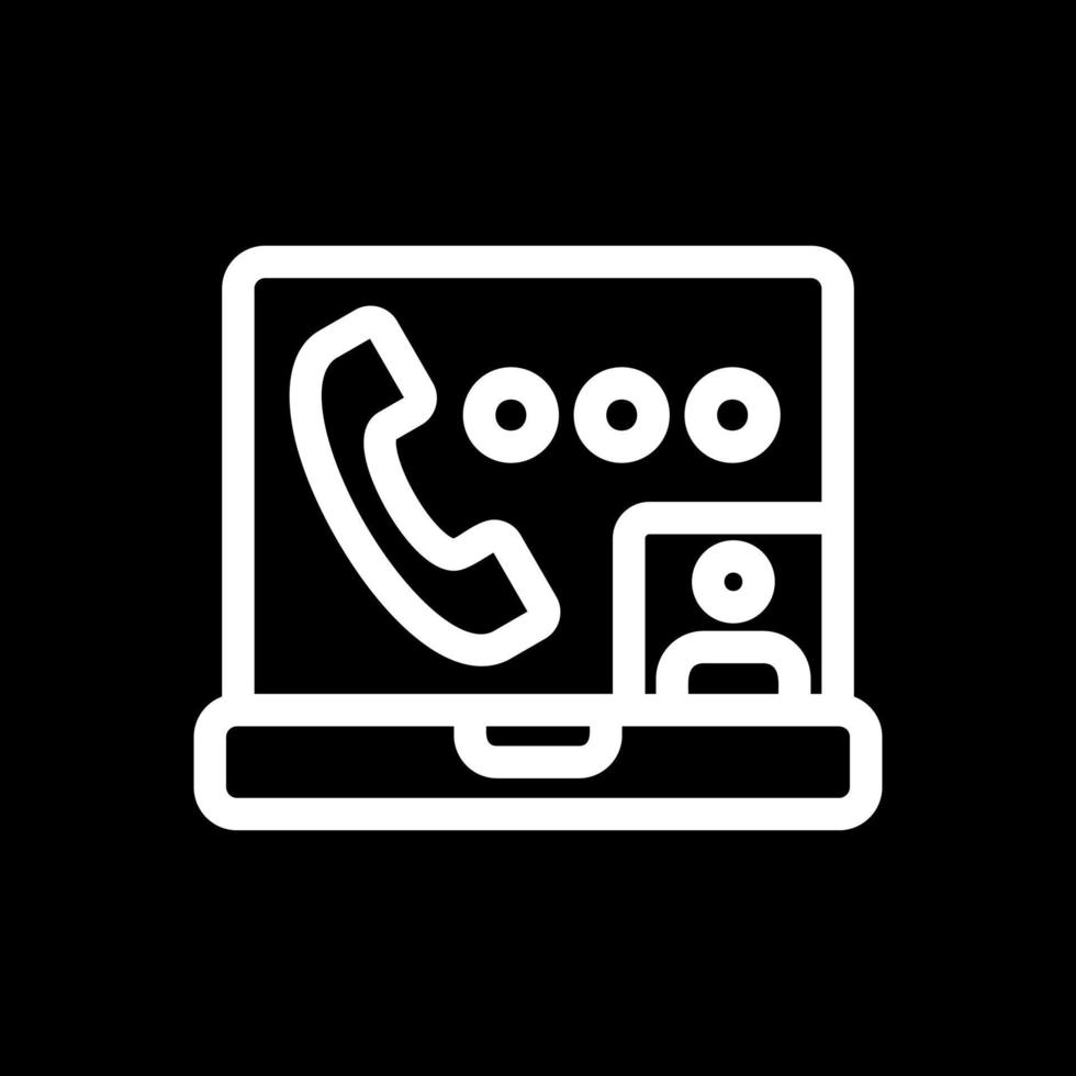 design de ícone de vetor de chamada de vídeo