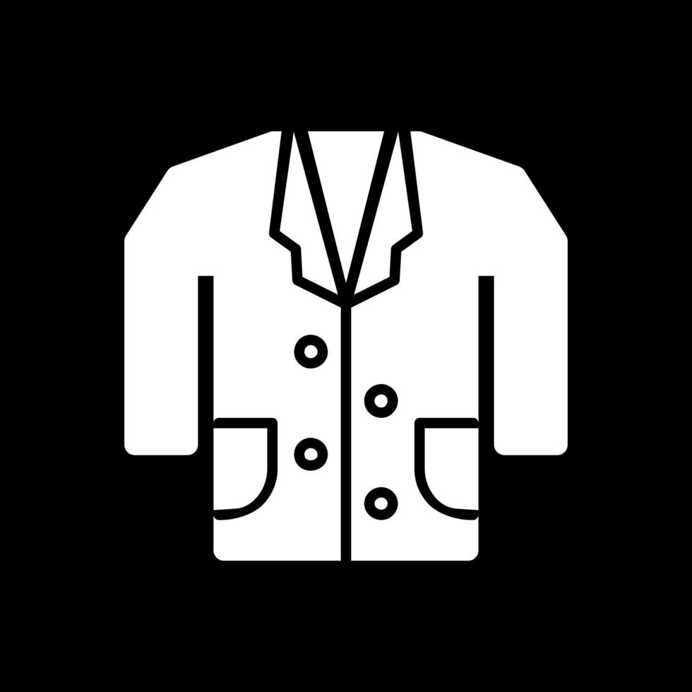 design de ícone de vetor de casaco médico