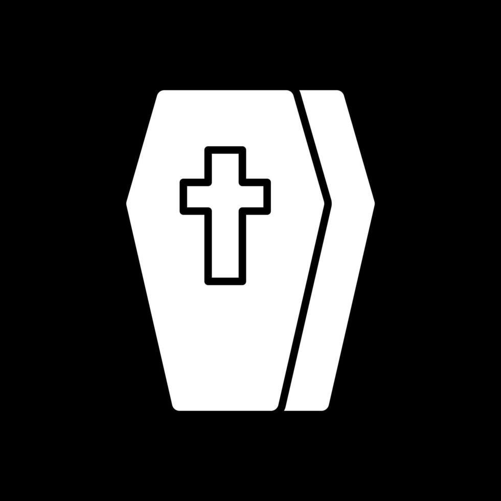 design de ícone de vetor de caixão