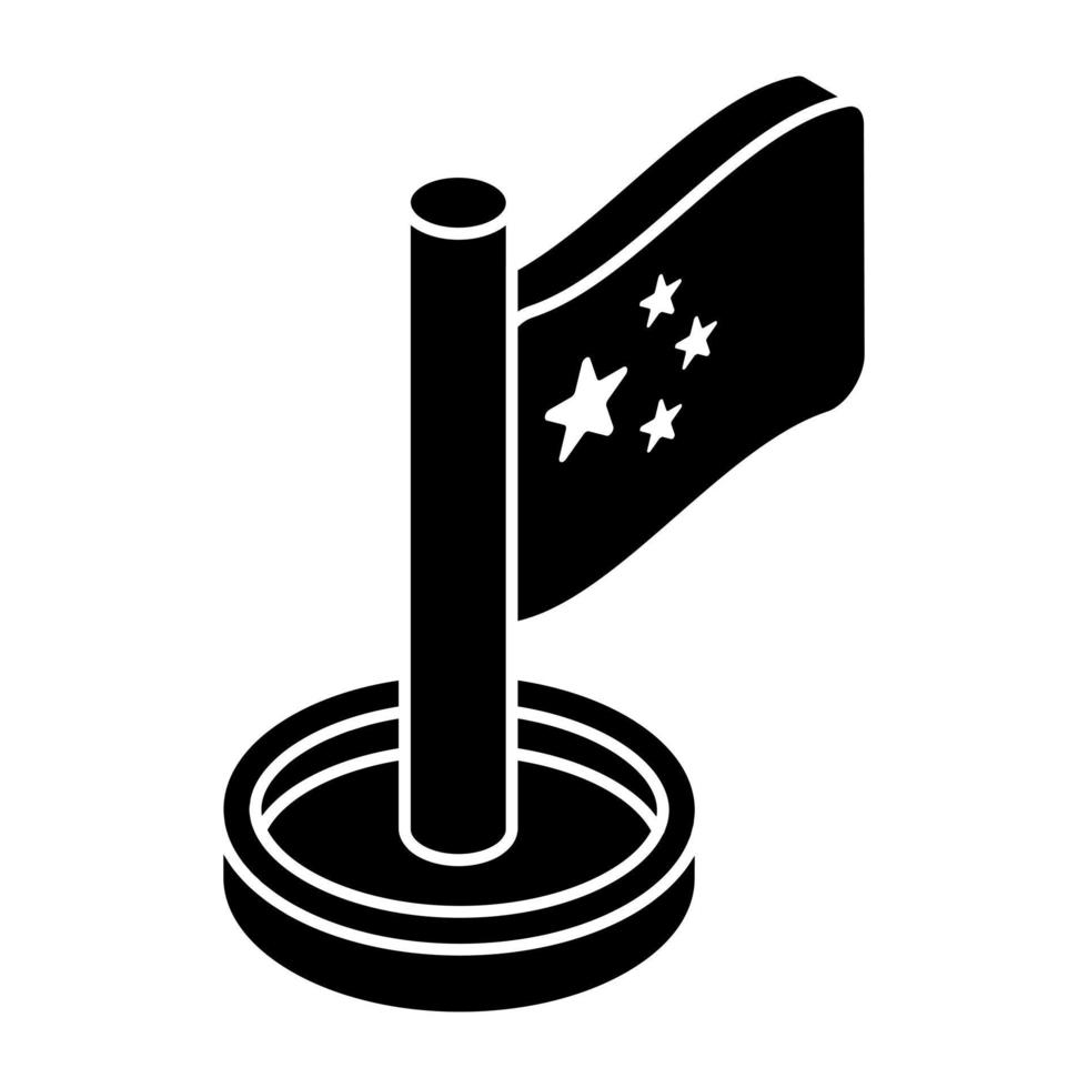 ícone de design moderno da bandeira vetor