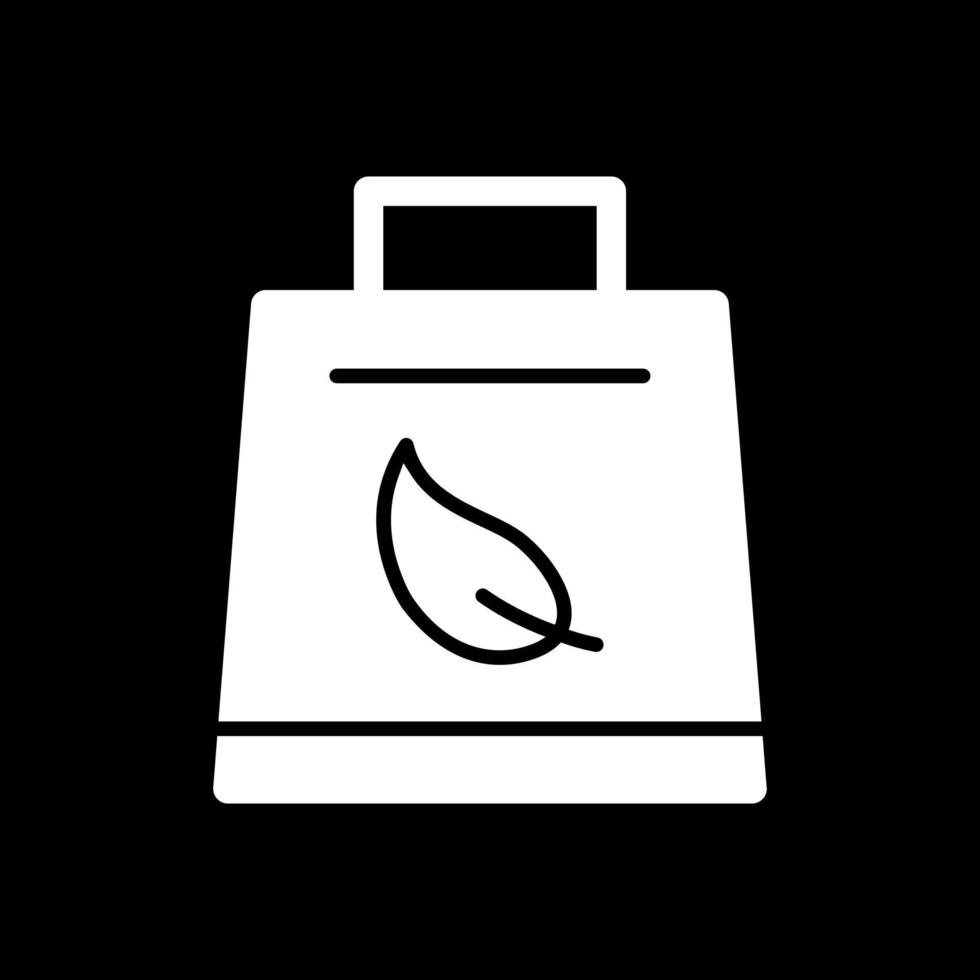 design de ícone de vetor de saco ecológico