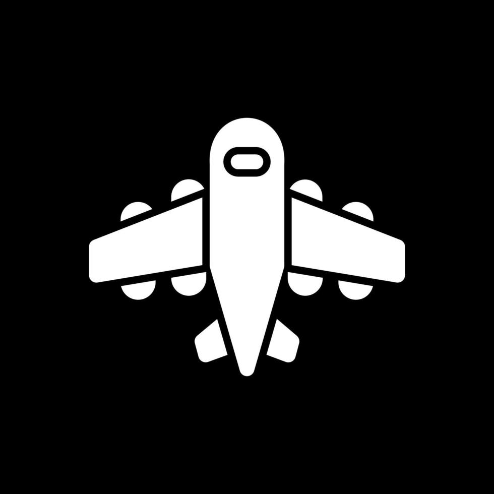 design de ícone de vetor de avião