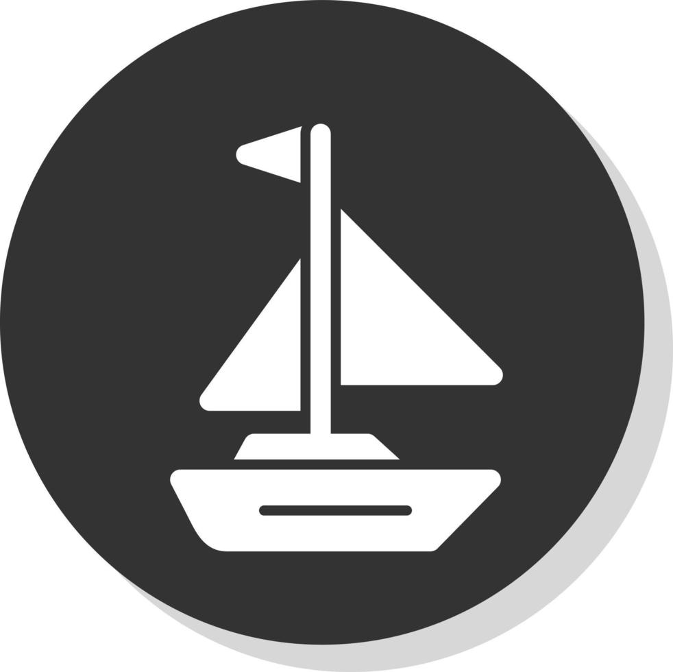 design de ícone de vetor de barco