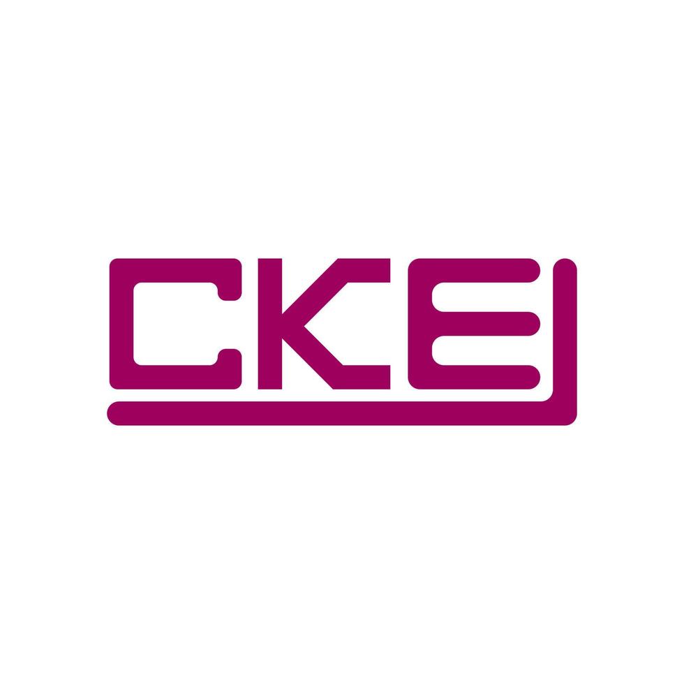cke carta logotipo criativo Projeto com vetor gráfico, cke simples e moderno logotipo.
