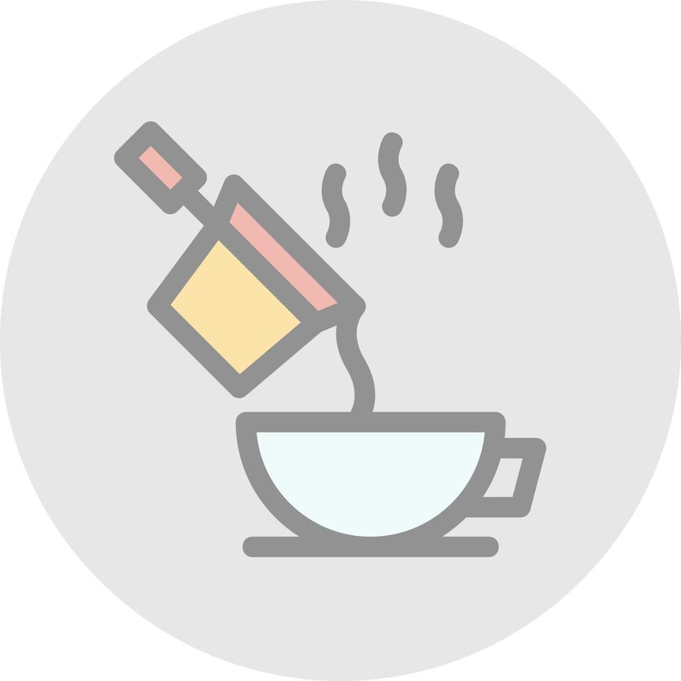 despeje o design do ícone do vetor de café