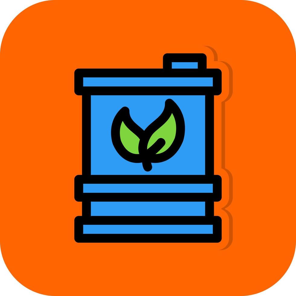 biocombustível barril vetor ícone Projeto