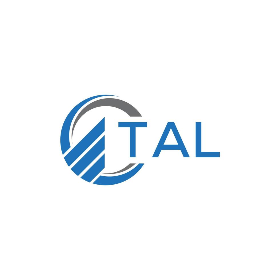 tal plano contabilidade logotipo Projeto em branco fundo. tal criativo iniciais crescimento gráfico carta logotipo concept.tal o negócio finança logotipo Projeto. vetor