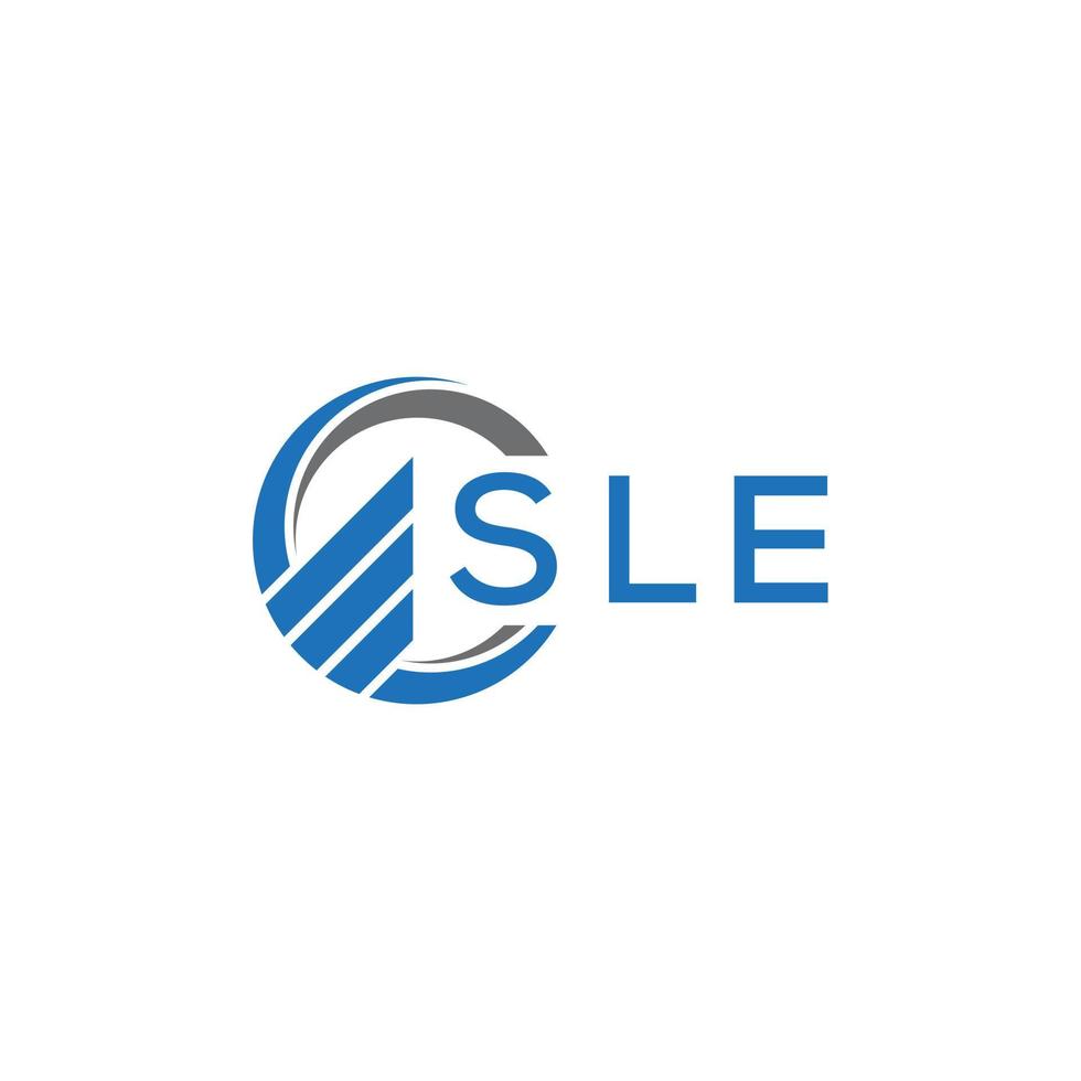 sle plano contabilidade logotipo Projeto em branco fundo. sle criativo iniciais crescimento gráfico carta logotipo concept.sle o negócio finança logotipo Projeto. vetor