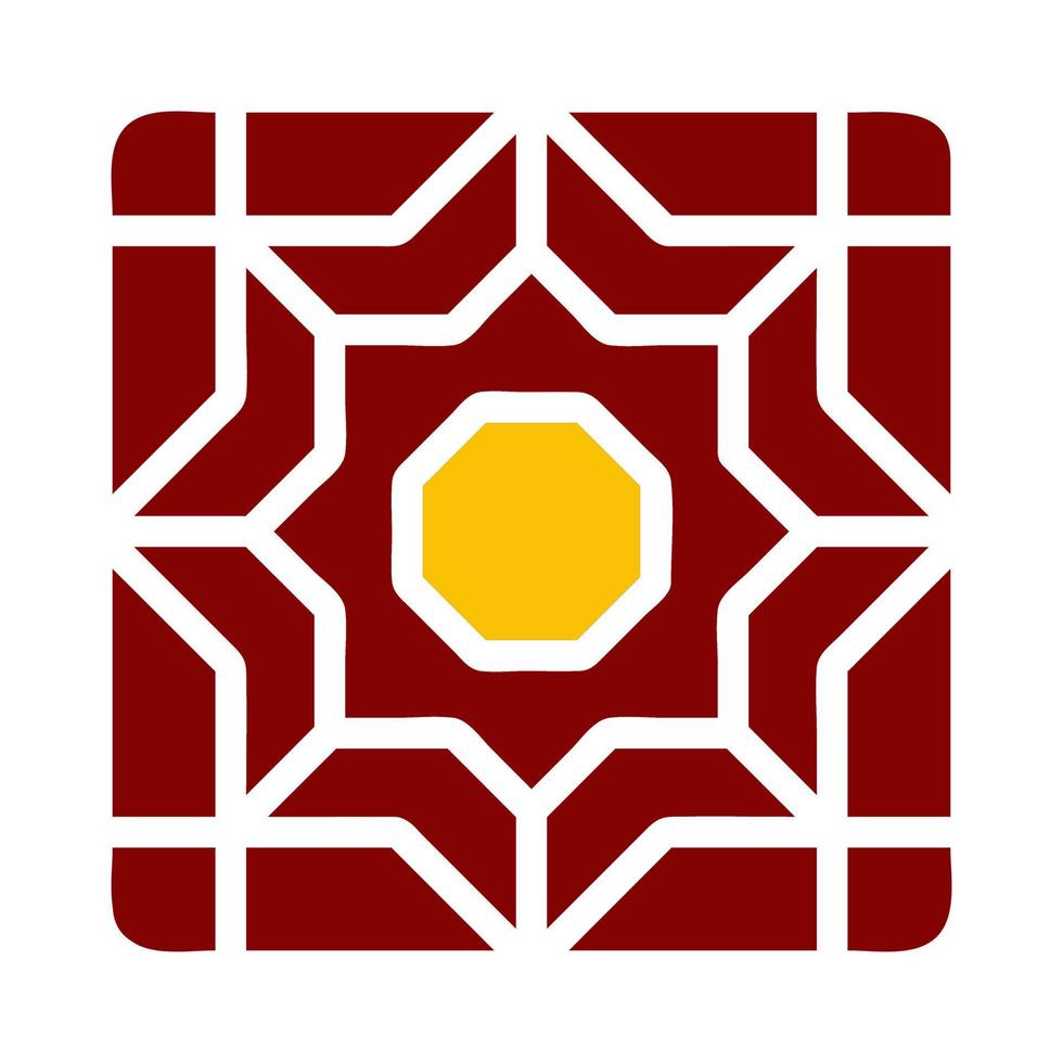 decoração ícone duotônico vermelho amarelo estilo Ramadã ilustração vetor elemento e símbolo perfeito.