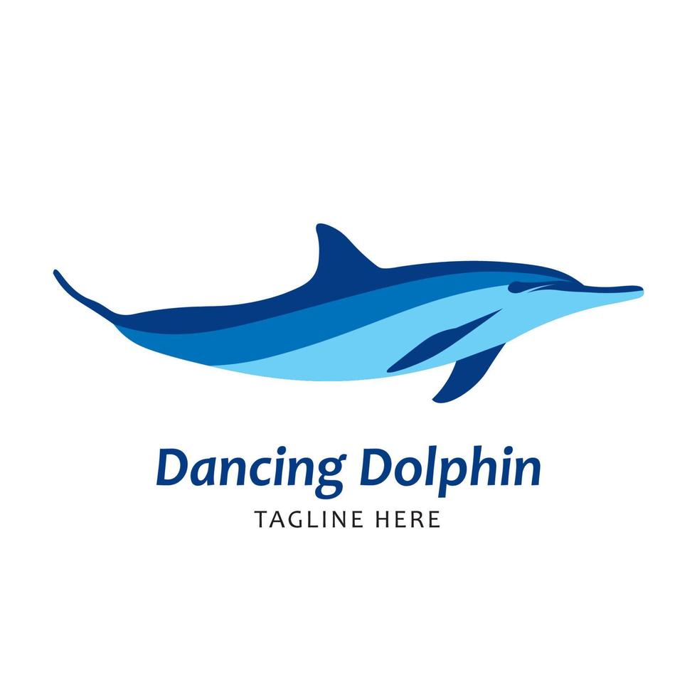 moderno golfinho logotipo, perfeito para criativo companhia e natação escola logotipo Projeto vetor