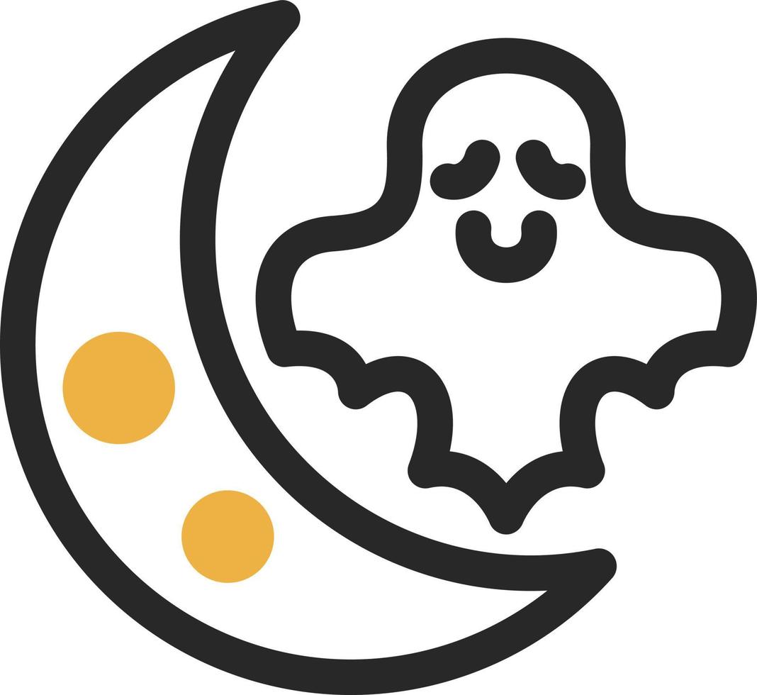 design de ícone de vetor de lua de halloween