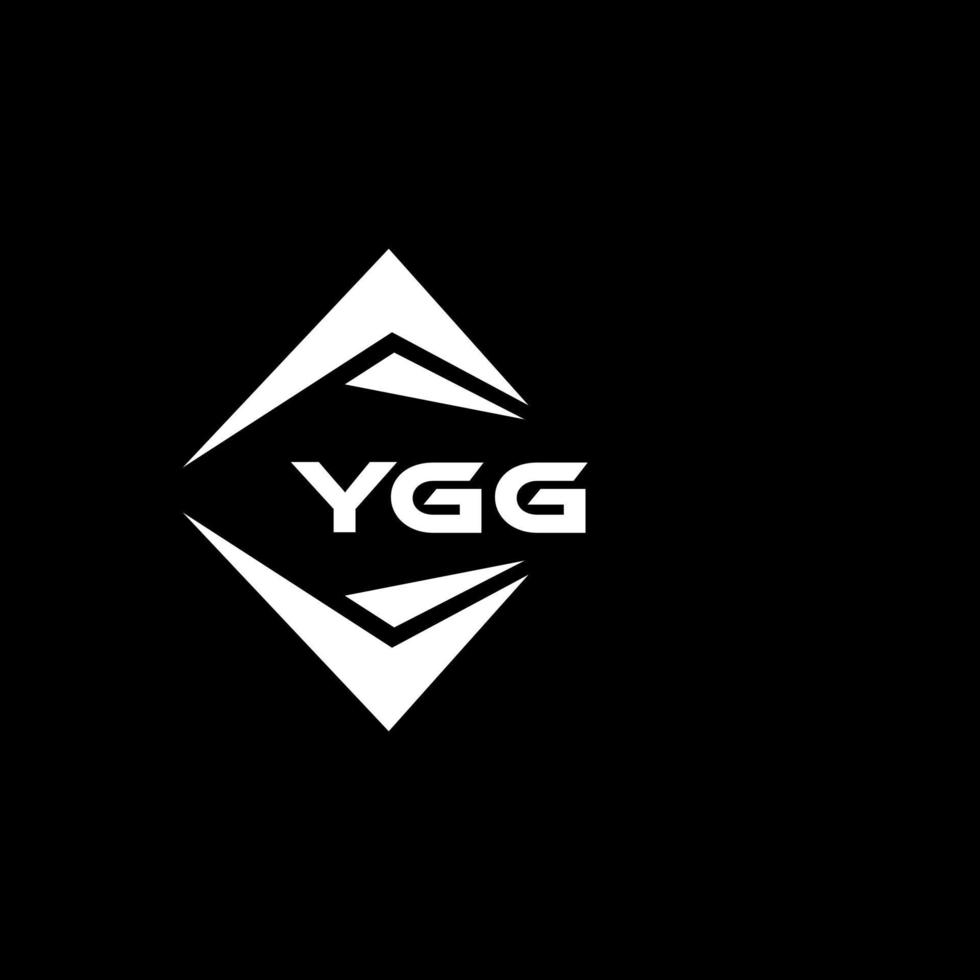 ygg abstrato monograma escudo logotipo Projeto em Preto fundo. ygg criativo iniciais carta logotipo. vetor