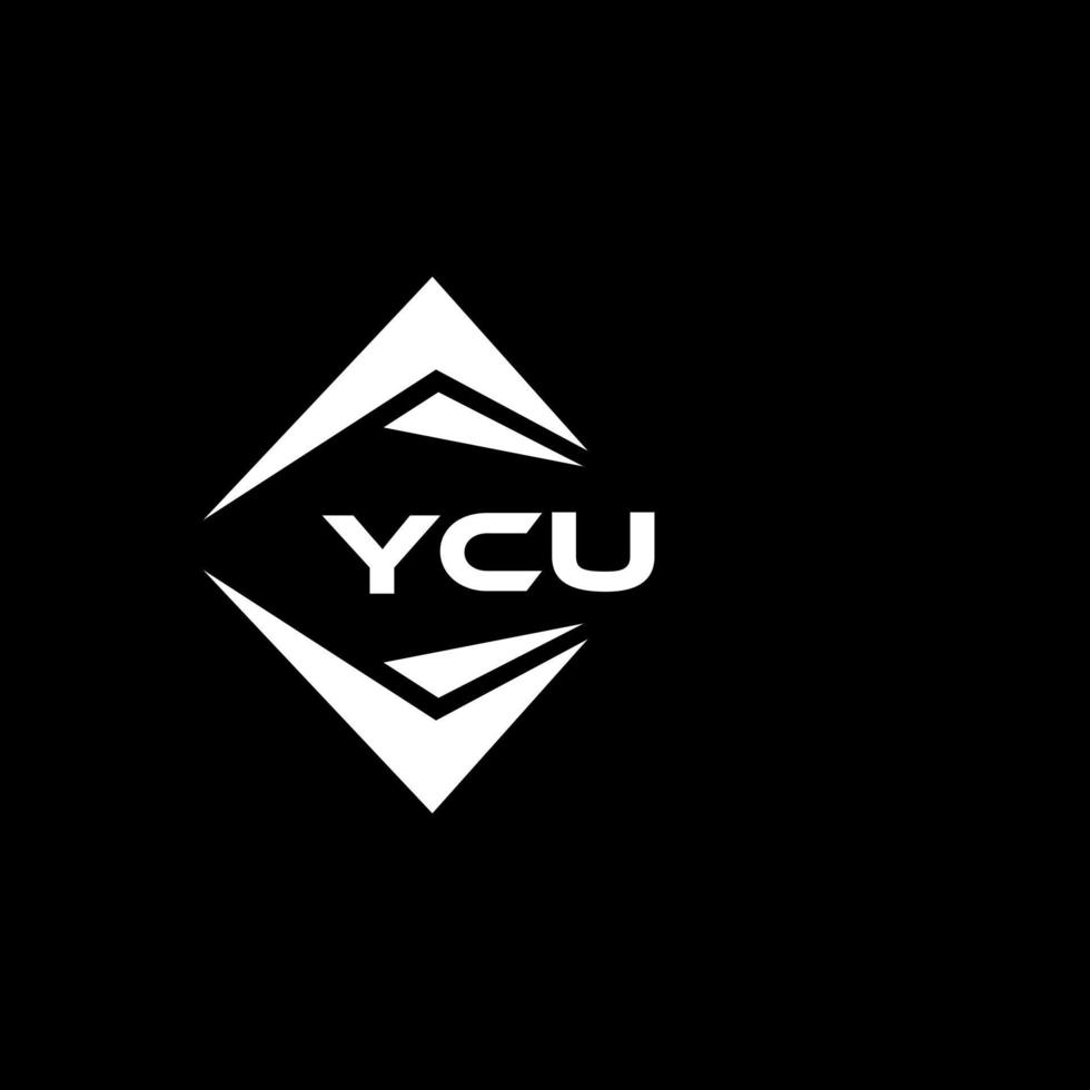 ycu abstrato monograma escudo logotipo Projeto em Preto fundo. ycu criativo iniciais carta logotipo. vetor