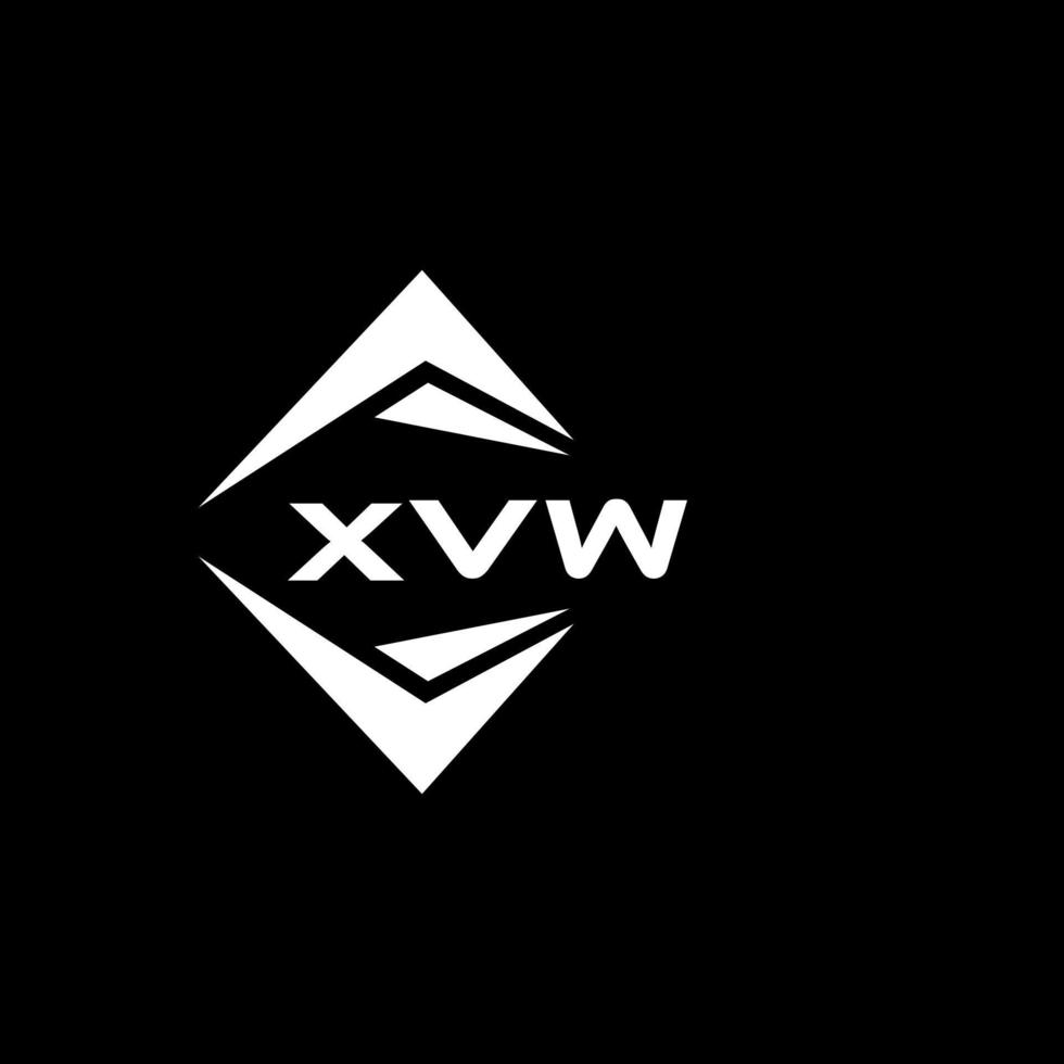 xvw abstrato monograma escudo logotipo Projeto em Preto fundo. xvw criativo iniciais carta logotipo. vetor