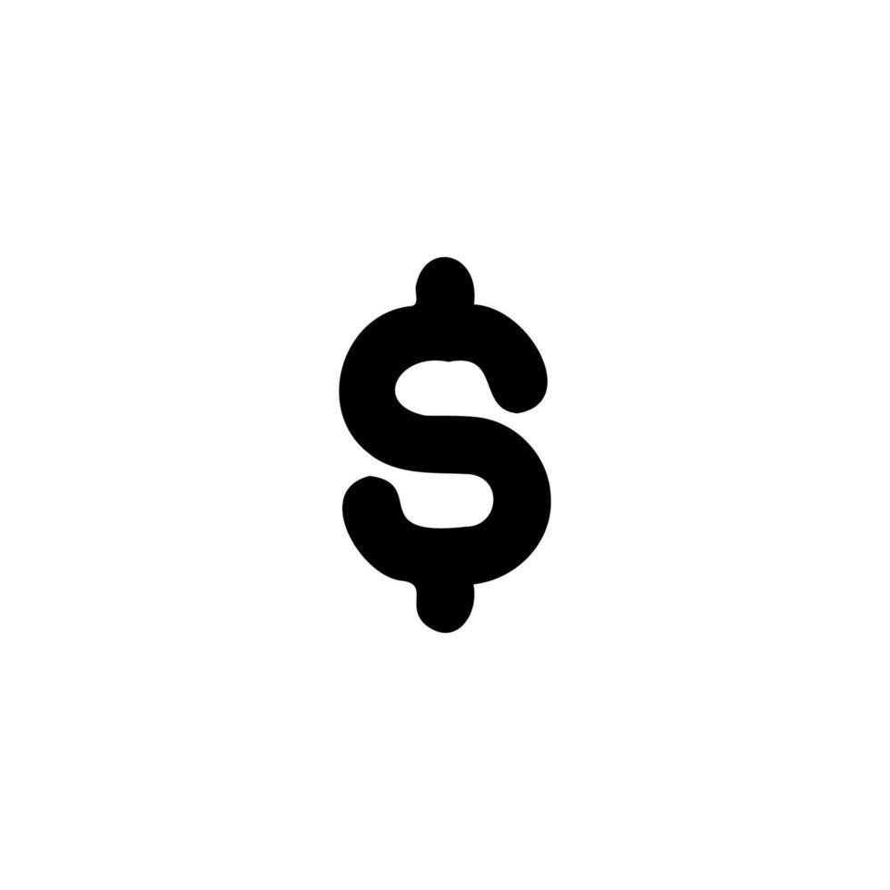 dólar ícone. simples estilo banco depósito poster fundo símbolo. dólar marca logotipo Projeto elemento. dólar camiseta impressão. vetor para adesivo.