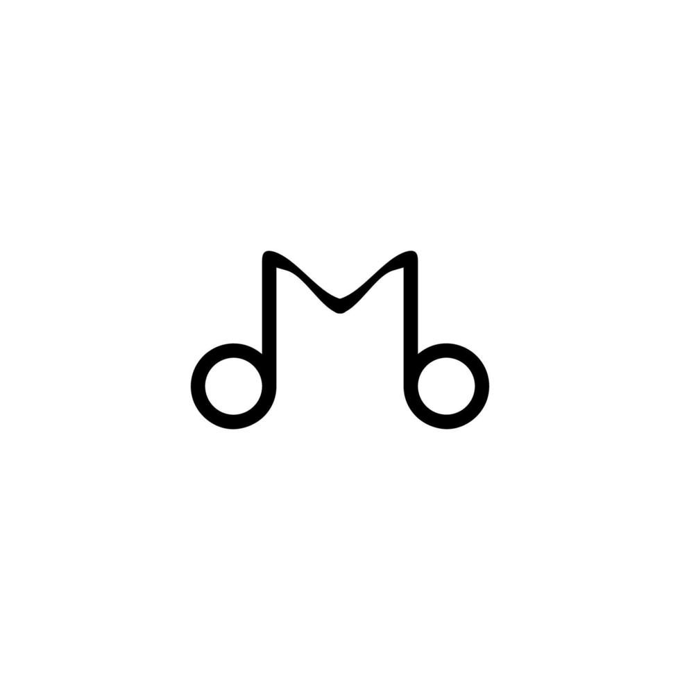 m ícone. símbolo de fundo do pôster da empresa de estilo simples m. m elemento de design do logotipo da marca. m impressão de camisetas. vetor para adesivo.