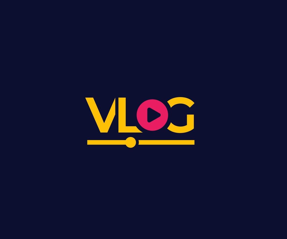 logotipo de vetor de vlog em dark.eps