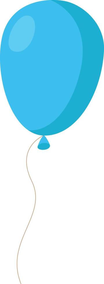balão azul ilustração vetor
