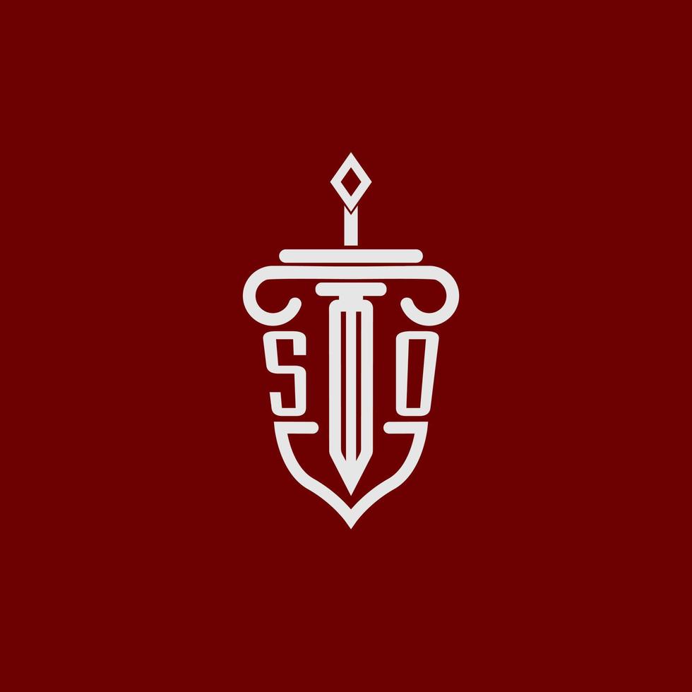 tão inicial logotipo monograma Projeto para legal advogado vetor imagem com espada e escudo