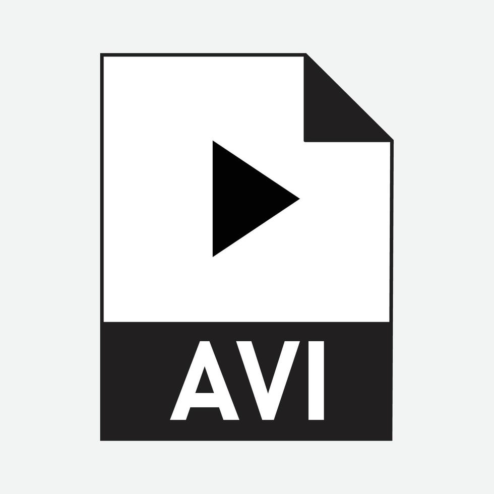 avi vídeo Arquivo formatos ícone vetor