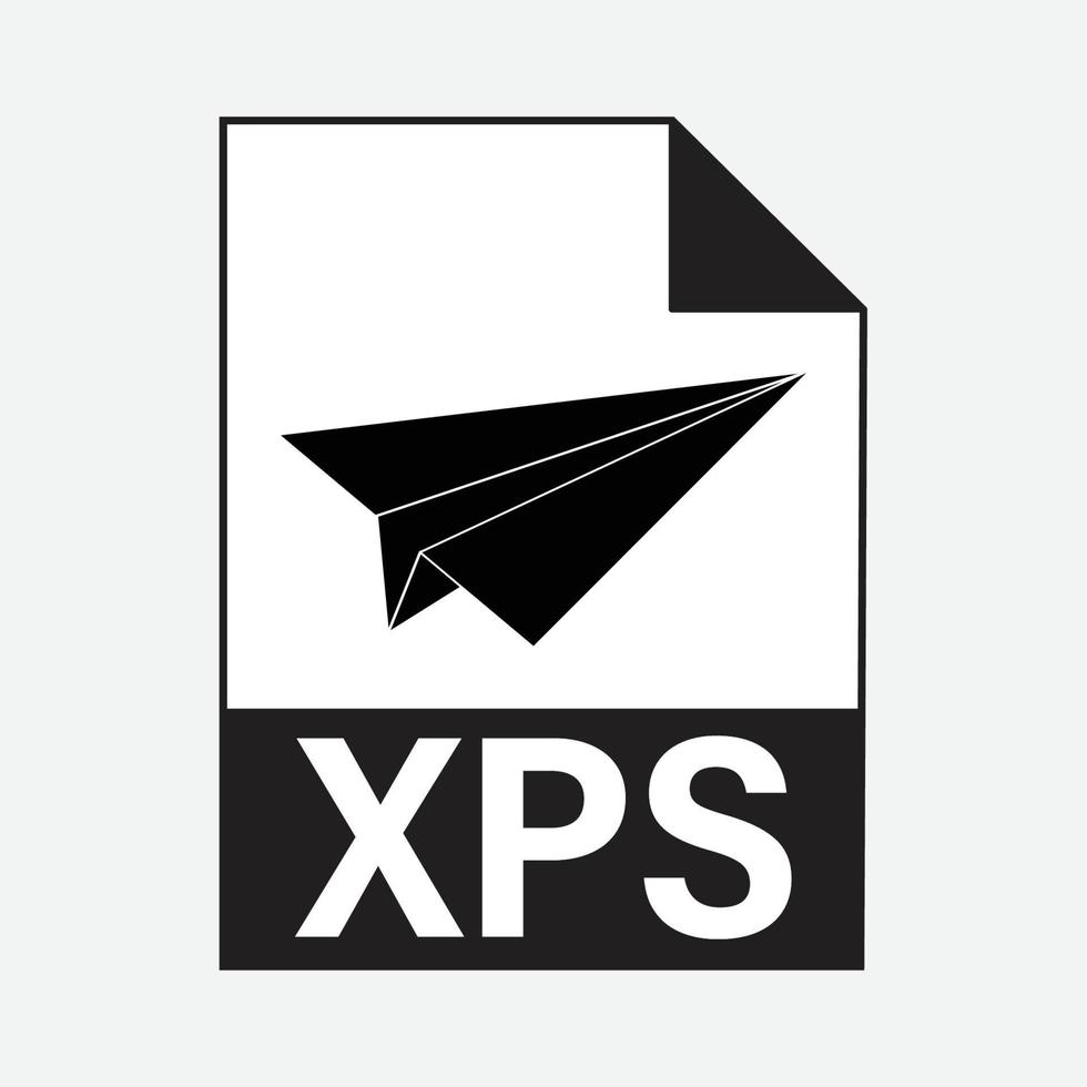 xps Arquivo formatos ícone vetor