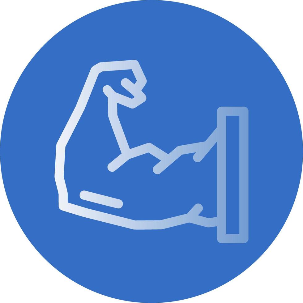 design de ícone de vetor de músculo de braço