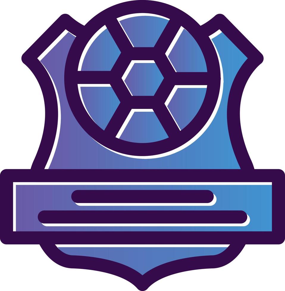 design de ícone de vetor de clube de futebol