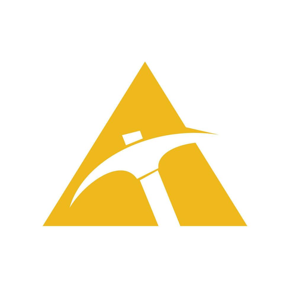 design de logotipo de mineração. modelo de design de logotipo da indústria de mineração. vetor