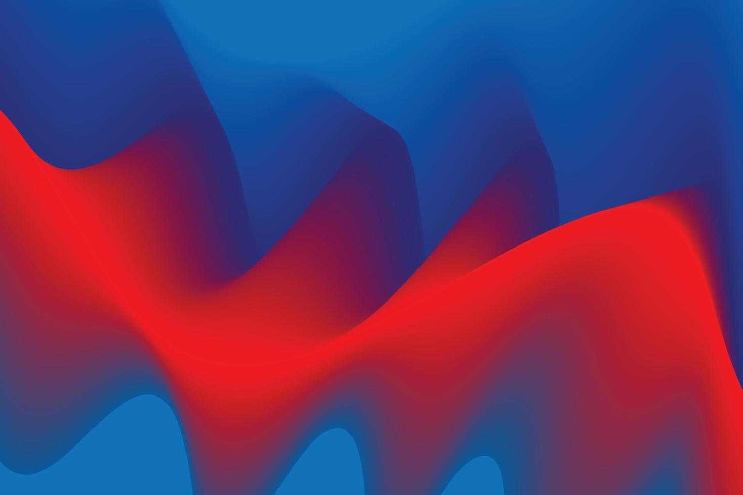 vermelho e azul onda abstrato fundo, fluido gradiente fundo, adequado para aterrissagem página e computador Área de Trabalho fundo. 3d vetor