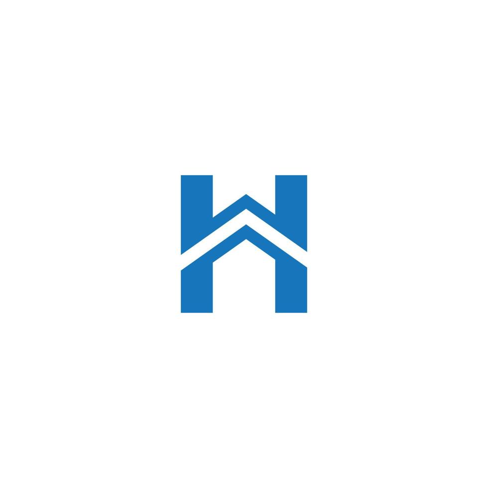 abstrato real Estado h monograma logotipo Projeto conceito vetor