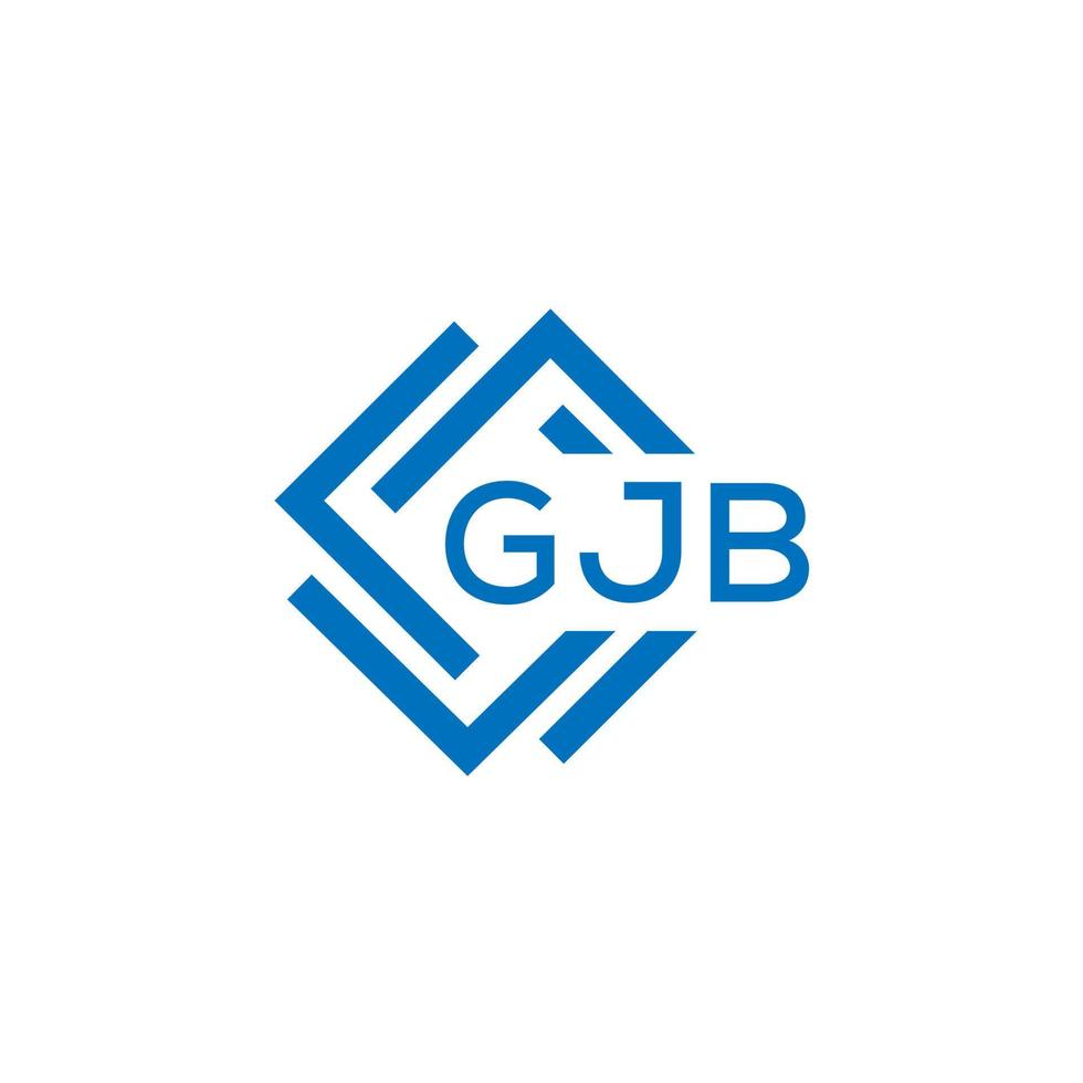 gjb carta logotipo Projeto em branco fundo. gjb criativo círculo carta logotipo conceito. gjb carta Projeto. vetor